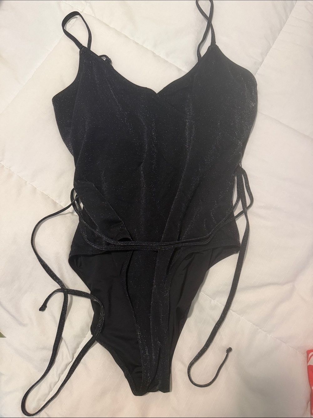 Old Navy Black Sparkle One-Piece Swimsuit